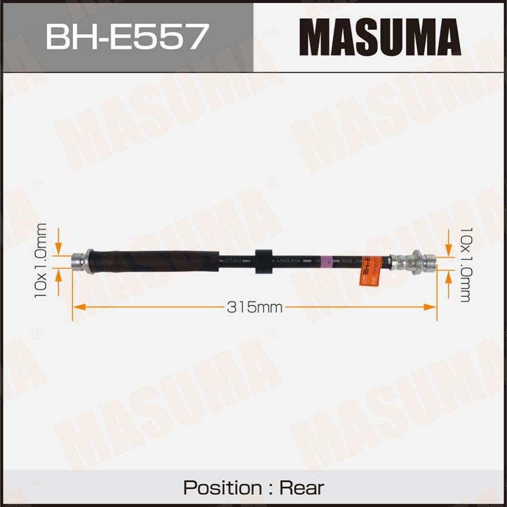 Шланг тормозной MASUMA LR- /rear/ DISCOVERY III, IV Masuma. Артикул BHE557