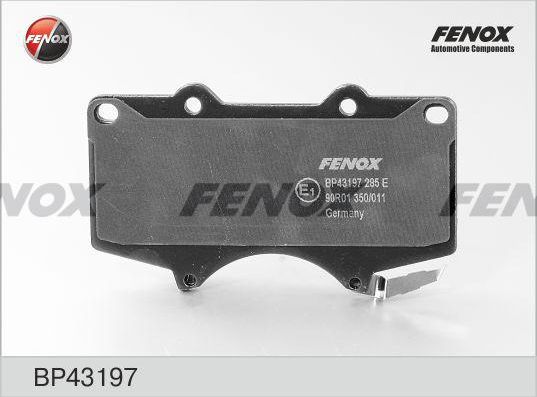 Тормозные колодки Fenox. Артикул BP43197
