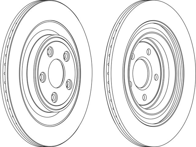 Тормозной диск Ferodo Premier задний для Jaguar XJ IV (X351) 2009-2026. Артикул DDF1703C