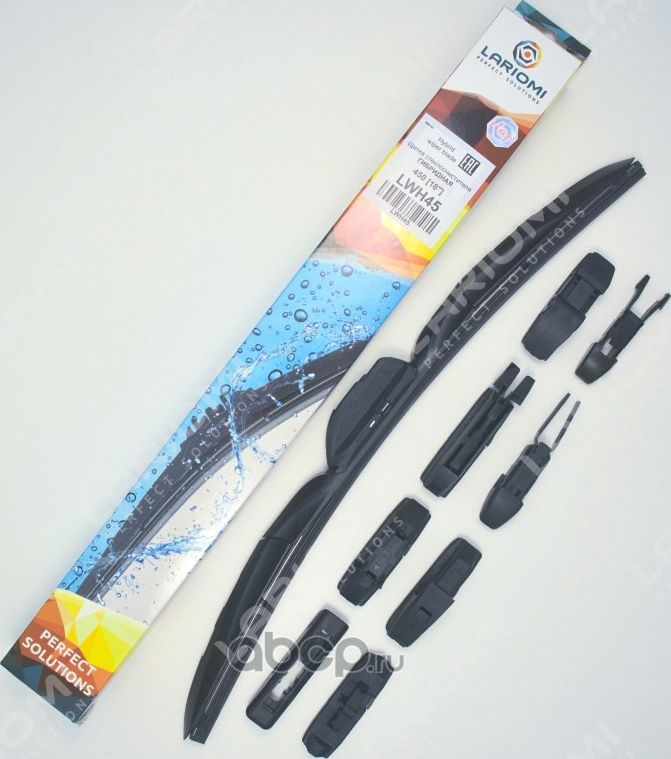 ЩЕТКА СТЕКЛООЧИСТИТЕЛЯ ГИБРИДНАЯ 450 ММ (1 ШТ.) (Lariomi). Артикул LWH45