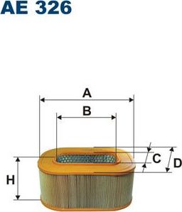 Воздушный фильтр Filtron. Артикул AE 326