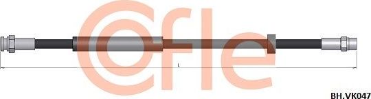 Тормозной шланг Cofle передний для SEAT Alhambra I 1996-2010. Артикул 92.BH.VK047