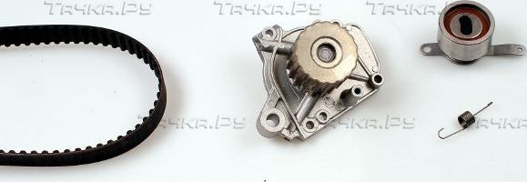 Помпа (водяной насос) с комплектом ремня ГРМ Hepu для Honda Civic VI 1994-2001. Артикул PK07830