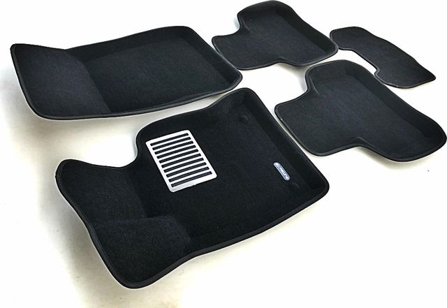 Коврики текстильные Euromat 3D Lux для салона Mercedes-Benz GLK-Класс X204 2008-2015 ЧЕРНЫЕ. Артикул EM3D-003511