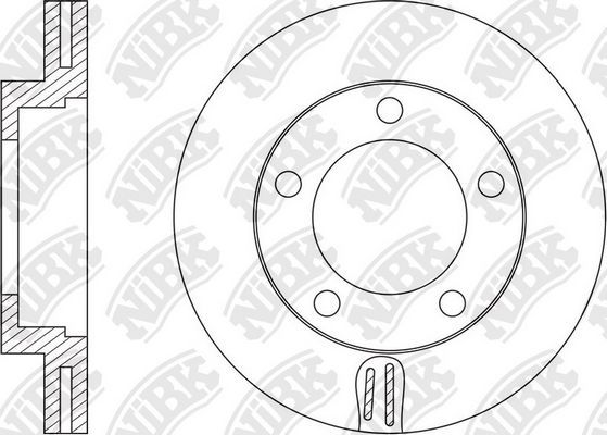 Тормозной диск NiBK. Артикул RN1604