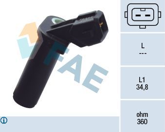 Датчик положения коленвала FAE. Артикул 79344