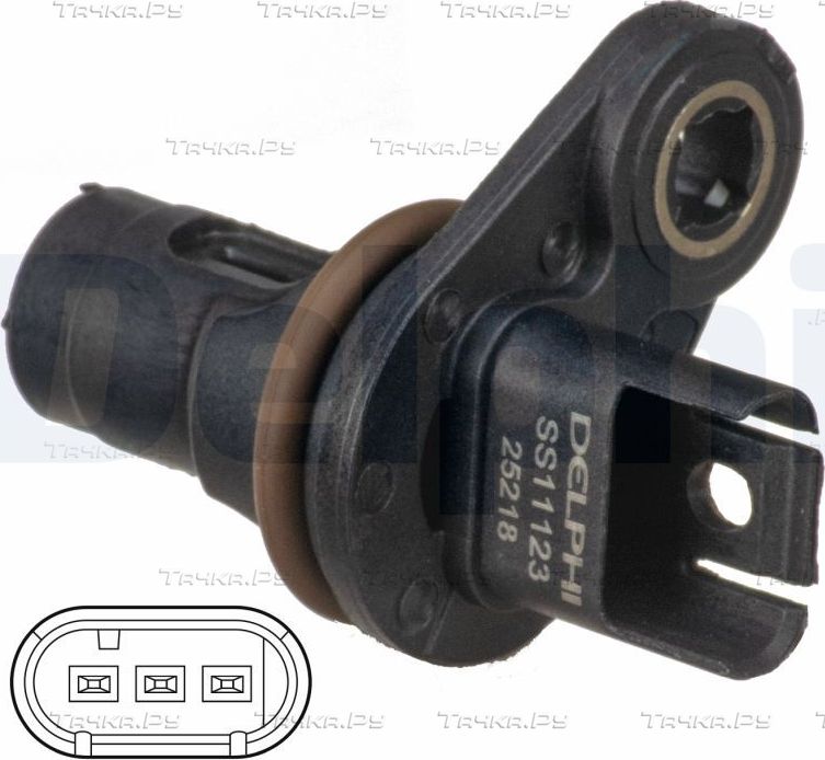 Датчик положения распредвала Delphi для BMW 1 I (E81/E82/E87/E88) 2005-2012. Артикул SS11123