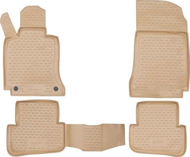 Коврики Element для салона Mercedes-Benz С-Класс W204 2007-2013 БЕЖЕВЫЕ. Артикул NLC.34.27.212k