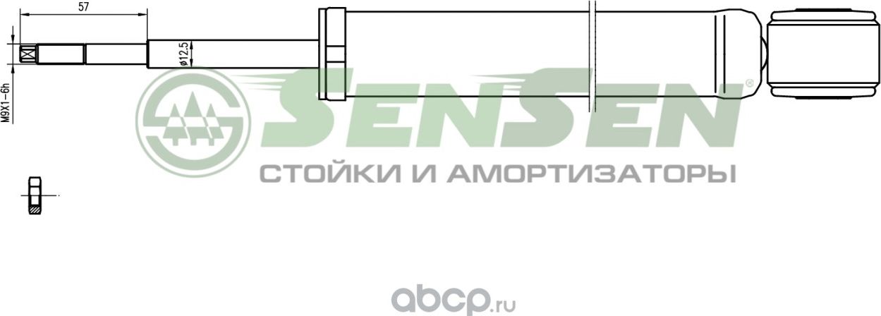 32120294 Амортизатор задний мост RENAULT, CLIO Mk II (BB012, CB012), CLIO II фур (Sensen). Артикул 32120294