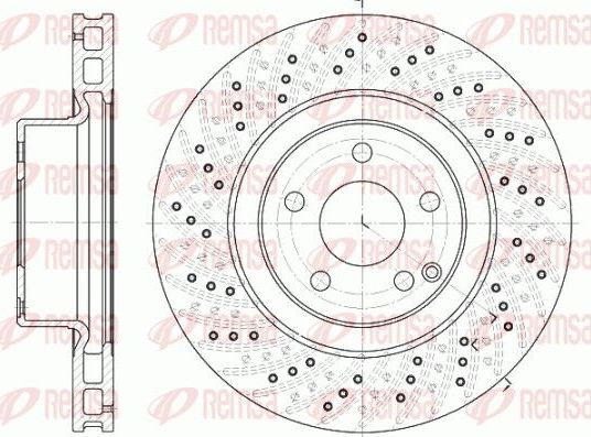 Тормозной диск Remsa. Артикул 6780.10