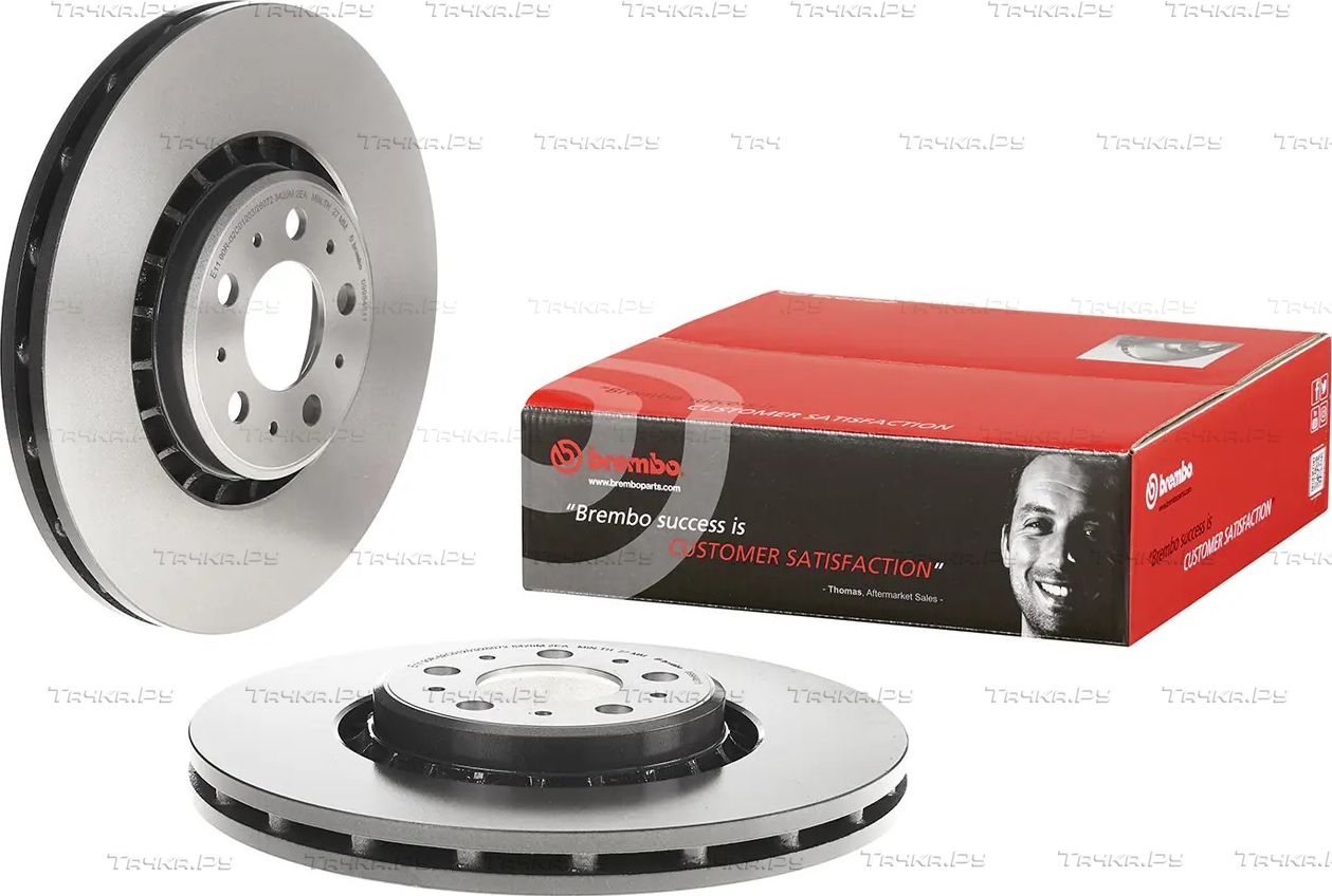Тормозной диск Brembo UV Coated передний для Volvo XC90 I 2002-2014. Артикул 09.9848.11