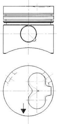 Поршень Kolbenschmidt для Volkswagen Jetta II 1984-1991. Артикул 90732610