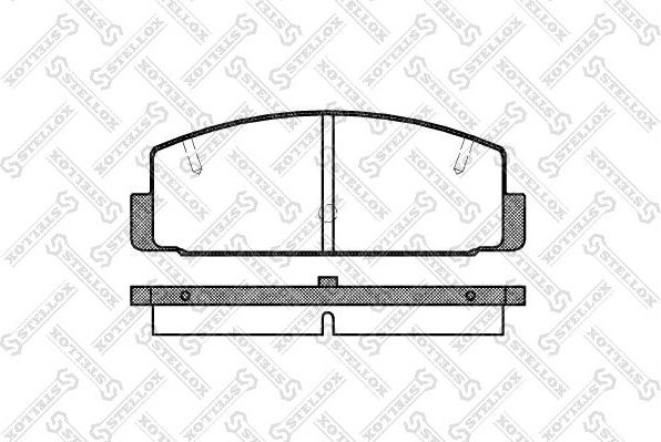 Тормозные колодки Stellox задние для Mazda RX-7 II (FC) 1989-1991. Артикул 190 020-SX