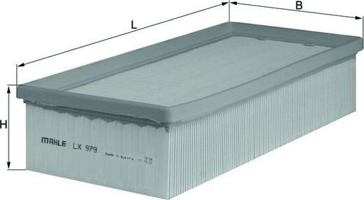 Воздушный фильтр Mahle-Knecht. Артикул LX 979