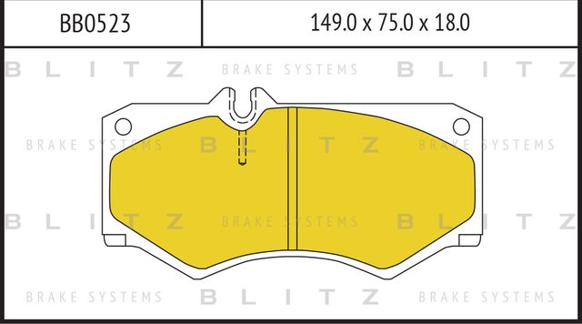 Колодки тормозные MB/VW W463/SPRINTER/LT 96- перед. (Blitz). Артикул BB0523
