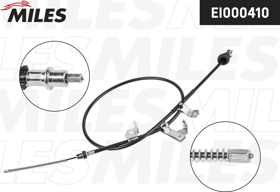 Трос ручника (тросик ручного тормоза) Miles. Артикул EI000410