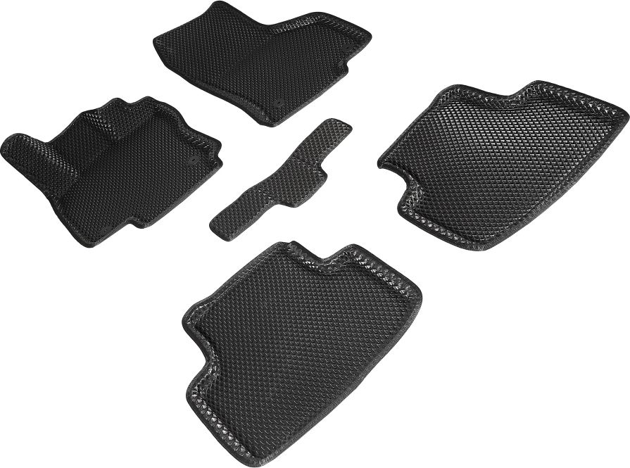 Коврики Seintex 3D EVA ромб для салона Volkswagen Passat B8 2015-2026 ЧЕРНЫЕ. Артикул 95357