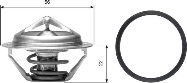 Термостат Gates для Peugeot 504 1971-1989. Артикул TH06177G1