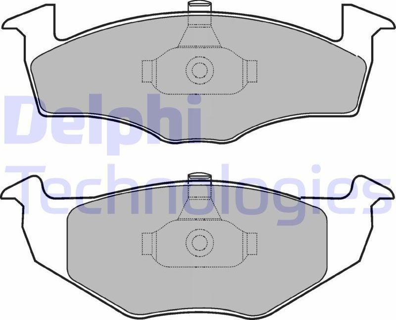 Тормозные колодки Delphi (Low-Metallic). Артикул LP1601