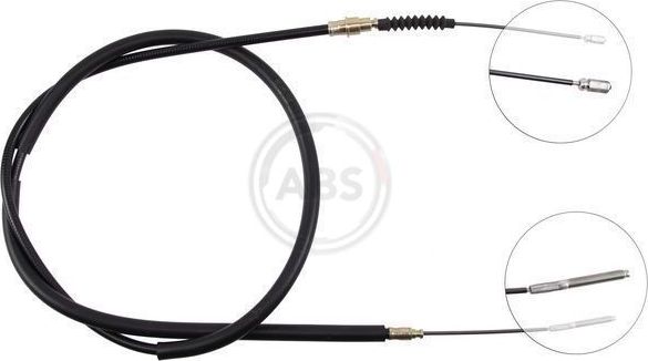 Трос ручника (тросик ручного тормоза) ABS задний левый для Saab 9000 I 1984-1998. Артикул K12517