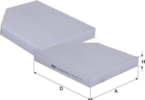 Салонный фильтр FIL Filter. Артикул HC 7218