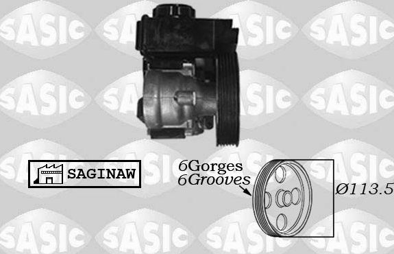 Насос ГУР Sasic для Citroen Xsara 2000-2004. Артикул 7070004