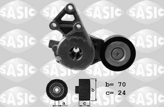 Натяжной ролик (натяжитель) приводного клинового зубчатого ремня Sasic. Артикул 1626037