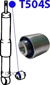 Сайлентблок заднего амортизатора (Фортуна). Артикул T504S