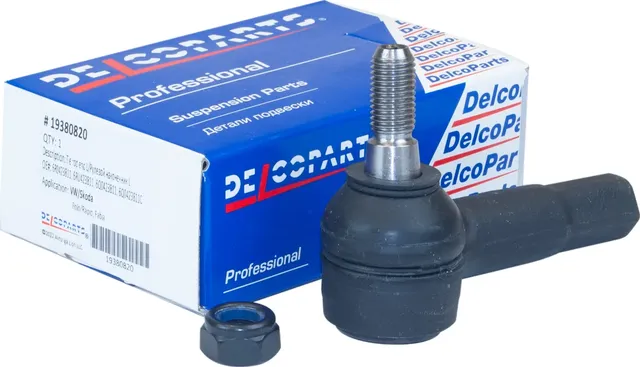 Наконечник рулевой левый VW  Skoda POLO / RAPID / FABIA / ROOMSTER (Delcoparts). Артикул 19380820