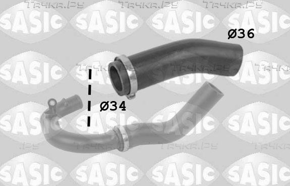 Патрубок интеркулера Sasic для Fiat Grande Punto 2005-2010. Артикул 3336208