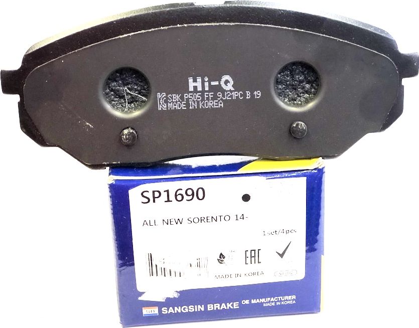 Тормозные колодки Sangsin Hi-Q. Артикул SP1690