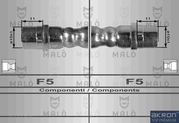 Тормозной шланг Malò. Артикул 8038