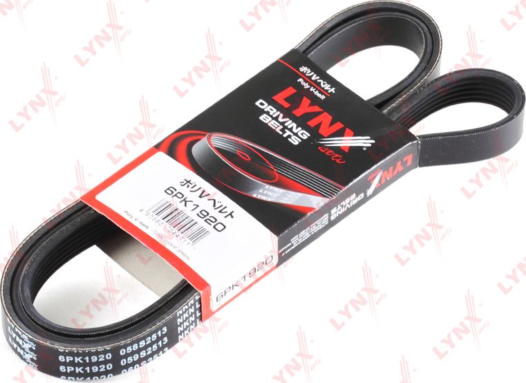 Приводной ремень поликлиновой LYNXauto. Артикул 6PK1920