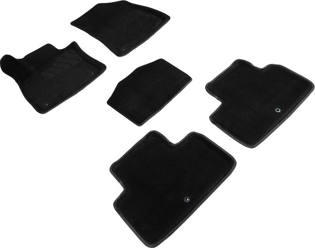 Комплект ковриков Seintex 3D ворсовые для салона Infiniti QX50 II 2018-2026 ЧЕРНЫЕ. Артикул 91981