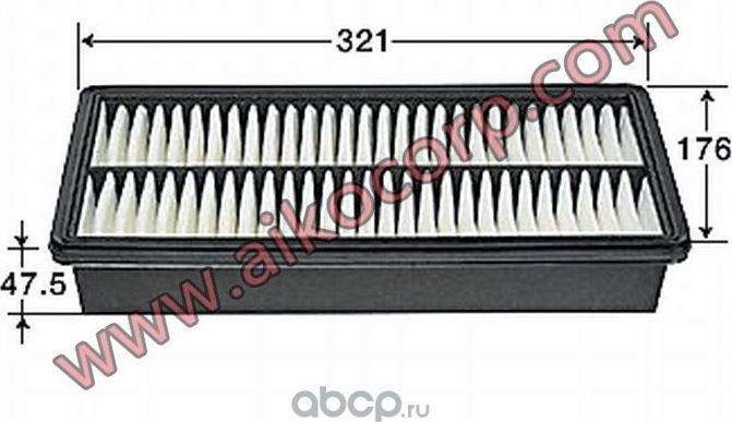 Фильтр воздушный MAZDA 6 (2002-) (Aiko). Артикул A470