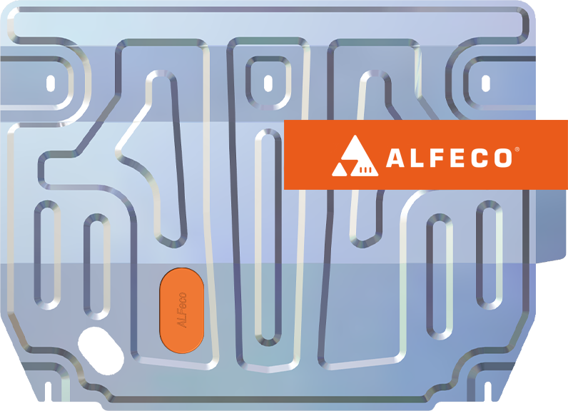 Защита алюминиевая Alfeco для картера и КПП Ford EcoSport 2014-2018. Артикул ALF.07.360al
