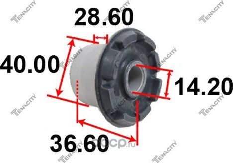 Сайлентблок рессоры резиновый (Tenacity) Tenacity. Артикул AAMMA1086