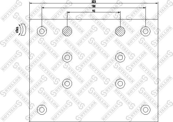 Тормозные накладки Stellox. Артикул 85-01013-SX