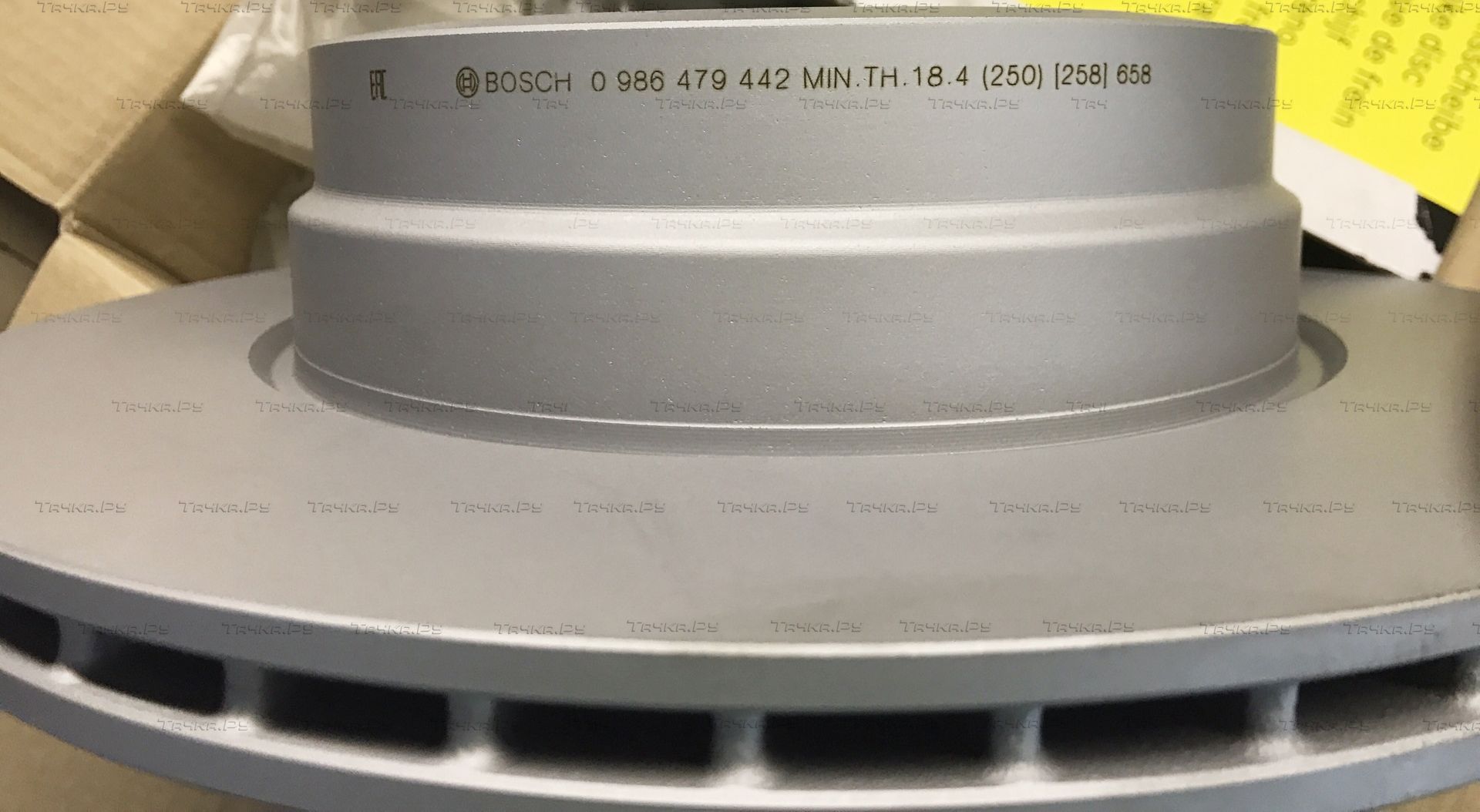 Тормозной диск Bosch задний для BMW X5 II (E70) 2006-2013. Артикул 0 986 479 442