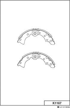 Тормозные колодки MK Kashiyama задние для Nissan Almera Classic I 2006-2013. Артикул K1167