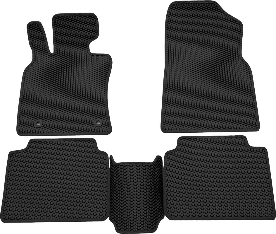 Коврики Rezkon EVA для салона Toyota Camry 70 (V70, XV70) 2018-2026 Черный кант. Артикул 9034010301