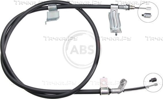 Трос ручника (тросик ручного тормоза) ABS. Артикул K17307