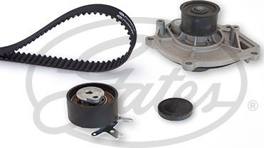 Помпа (водяной насос) с комплектом ремня ГРМ Gates PowerGrip® для Jeep Wrangler III (JK) 2007-2018. Артикул KP15645XS