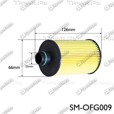 Масляный фильтр SpeedMate для Chevrolet Cruze II 2012-2026. Артикул SM-OFG009