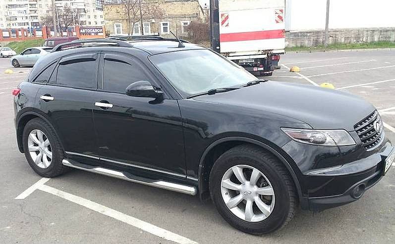Дефлекторы SIM для окон Infiniti FX35/45 2003-2008. Артикул SINFX3532