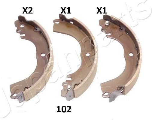 Тормозные колодки Japanparts. Артикул GF-102AF