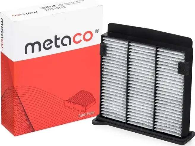 Фильтр салона MITSUBISHI LANCER/OUTLANDER 03- угольный (Metaco). Артикул 1010010C