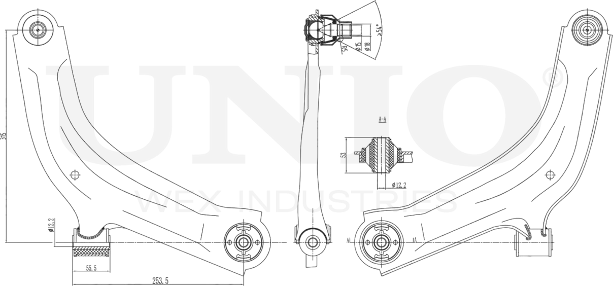 Рычаг подвески (Unio). Артикул SSP-40012