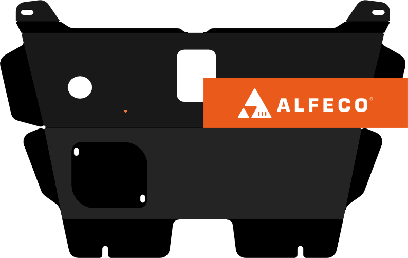 Защита Alfeco для картера и КПП Hafei Brio 2002-2010. Артикул ALF.40.01