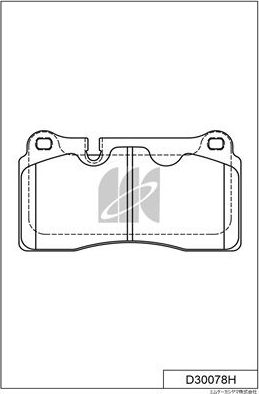 Тормозные колодки MK Kashiyama. Артикул D30078H